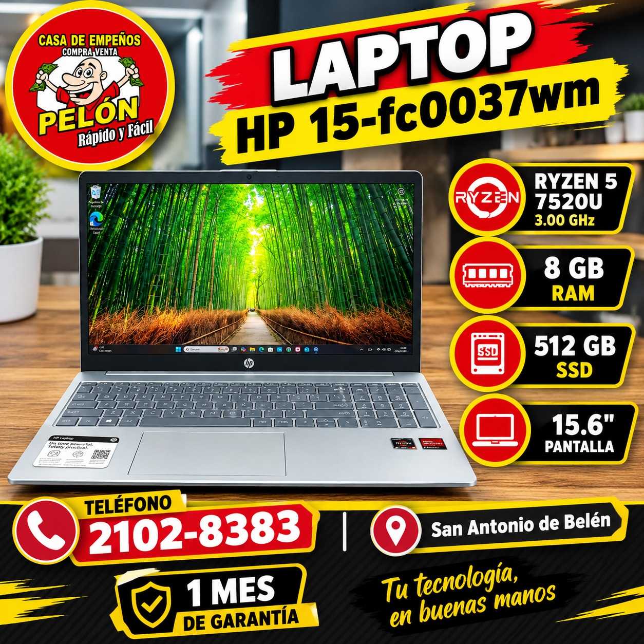 HP amd ryzen 5 7520u